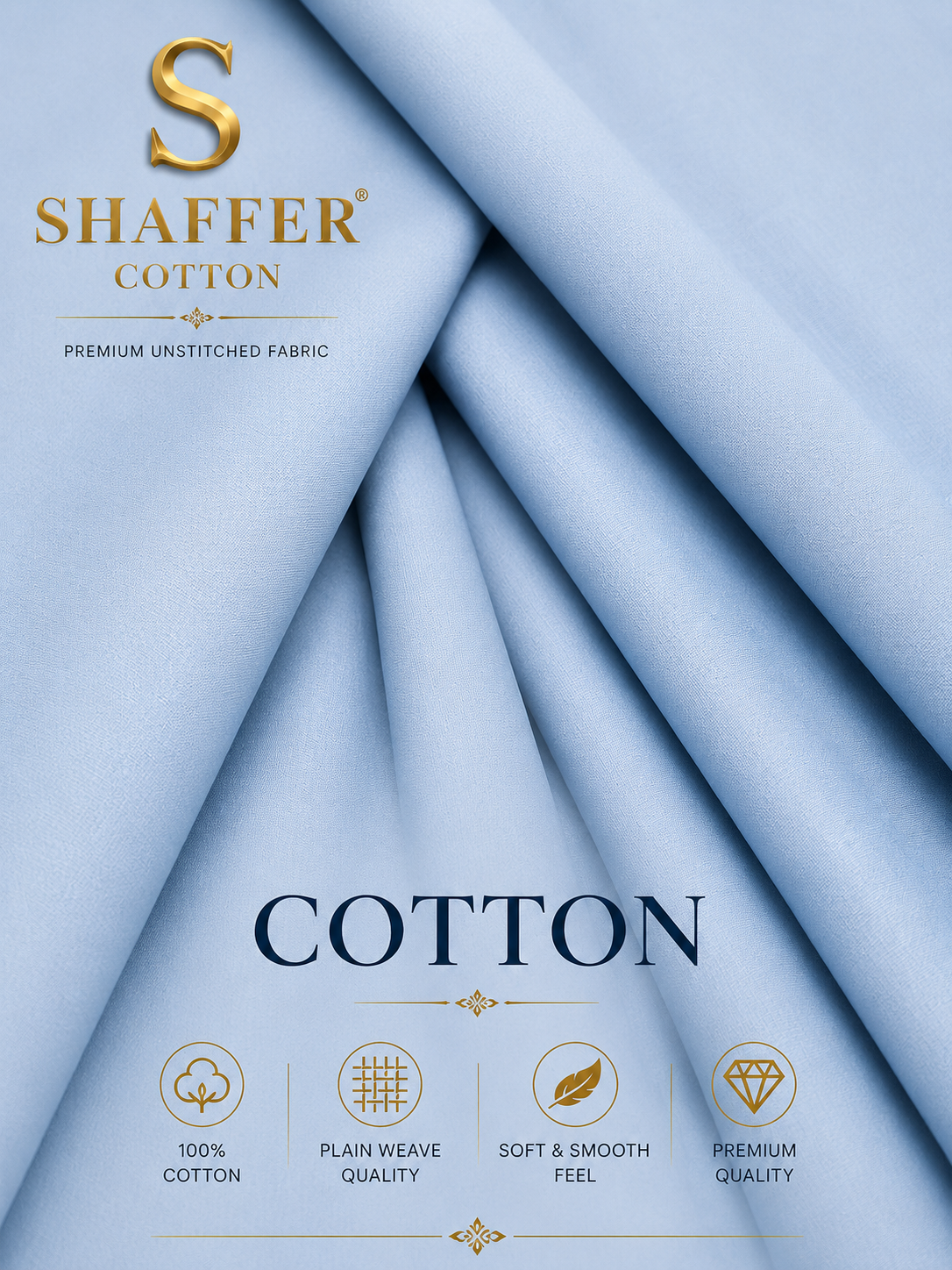Shaffer Premium Cotton - Ice Blue