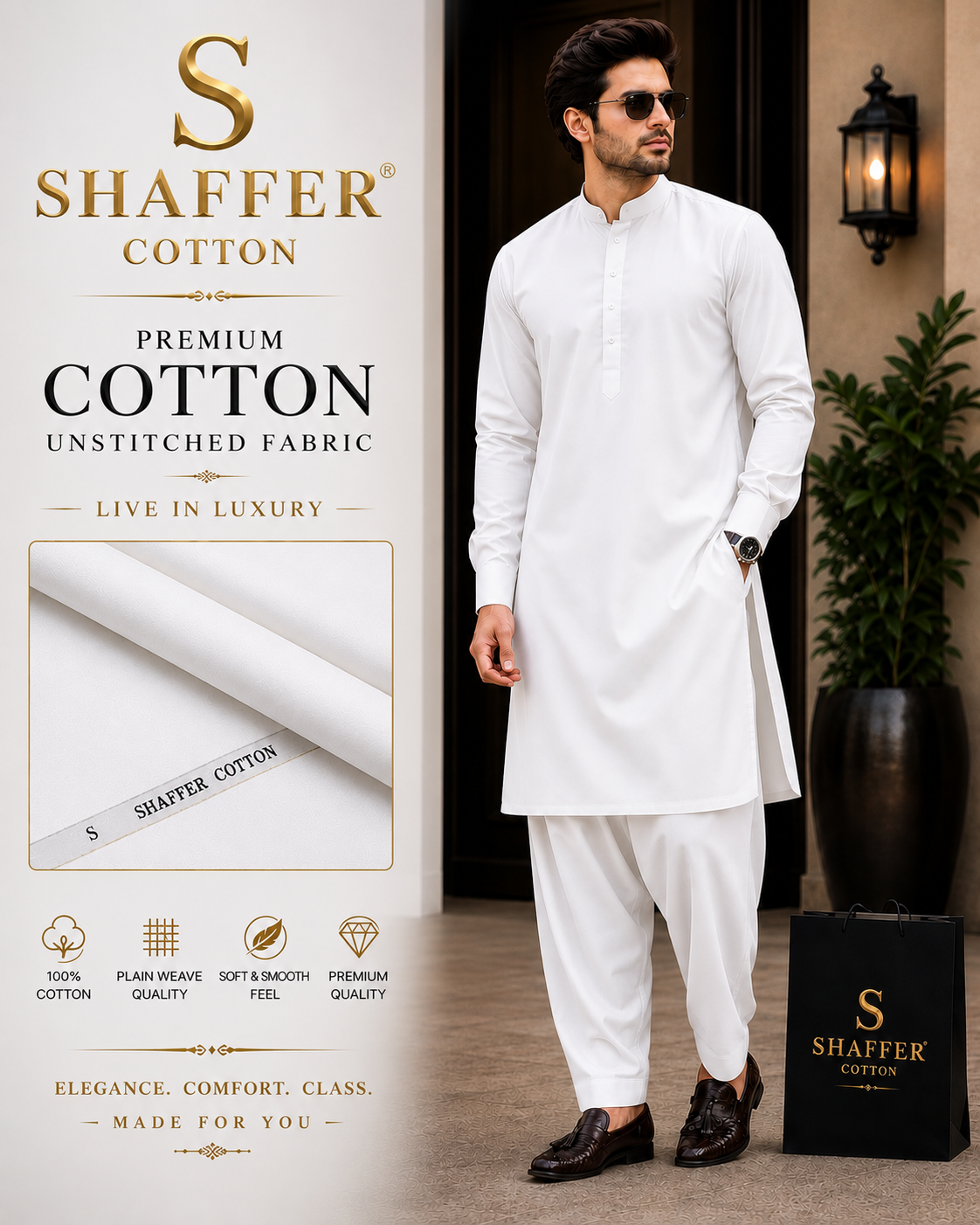 Shaffer Premium Cotton - White