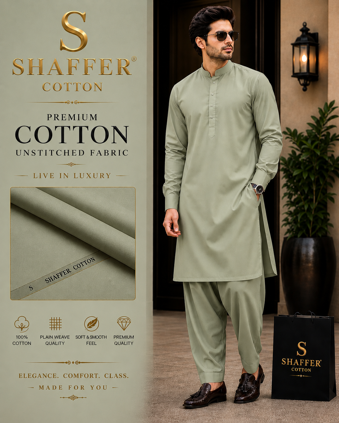 Shaffer Premium Cotton - Sage Green