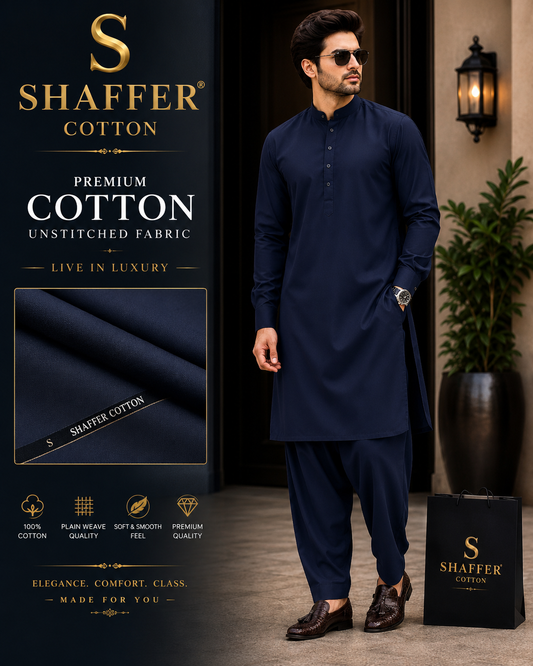 Shaffer Premium Cotton - Navy Blue